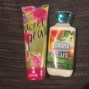 Body lotion/cream from Bath and Body Works